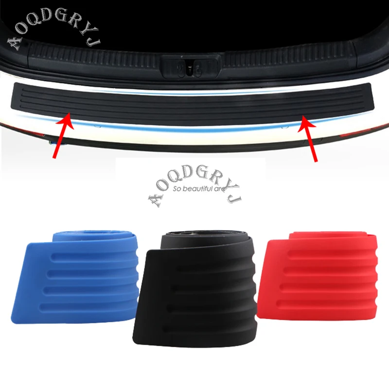 

Universal Car Rear Bumper Sill/Protector Plate Rubber Cover Guard Pad Moulding Trim Car Styling 1pcs