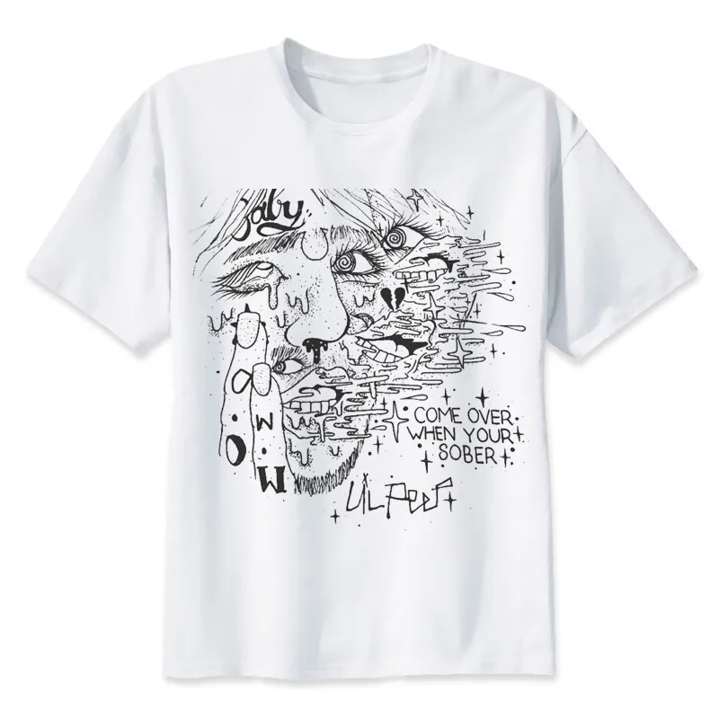 Lil peep футболки Рэппер футболка Crew модные крутые футболки лучший хип-хоп подарок для друзей Удобная хип-хоп Футболка