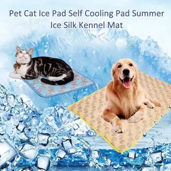 

Dog Cooling Mat Pet Ice Pad Teddy Mattress Mat Medium Large Cat Cushion Summer Keep Cool Pet Gel Cooling Dog Mat For Dogs M L