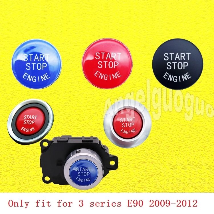 Car styling For BMW 3 Series E90 2009-2012 Car Engine Start Stop Switch Button Replace Cover