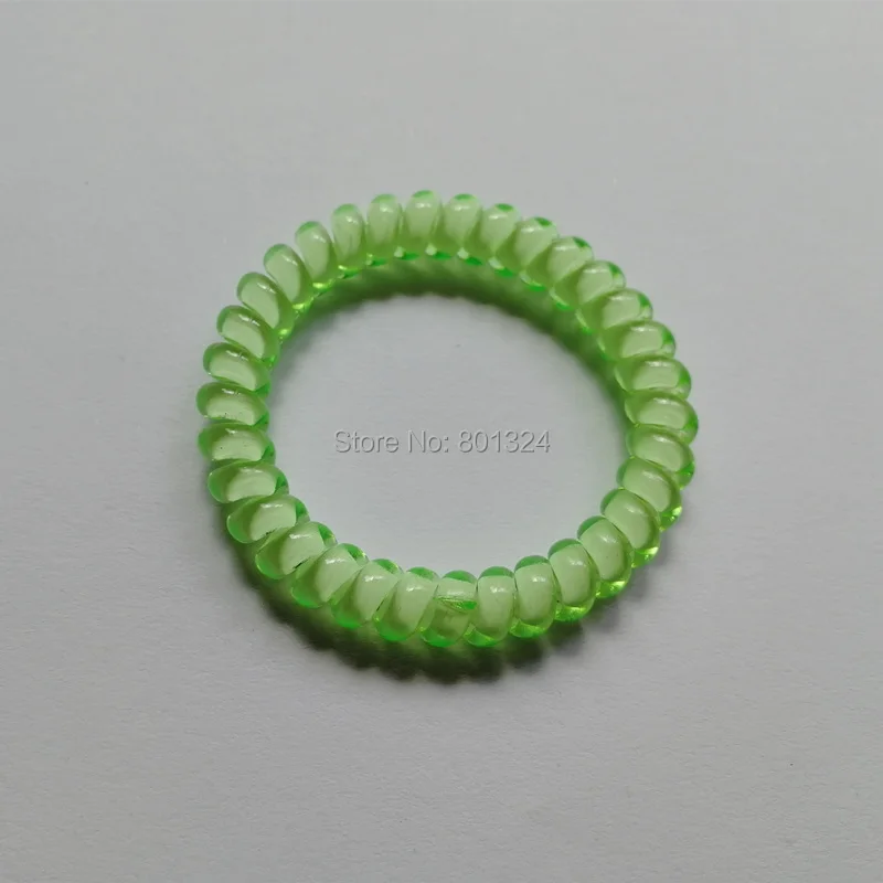 Shiping مجانا 10 قطع سيليكون مرونة العصابات الشعر الاكسسوارات للنساء دوامة scrunchy سلك الهاتف الينابيع و اللثة العصابة
