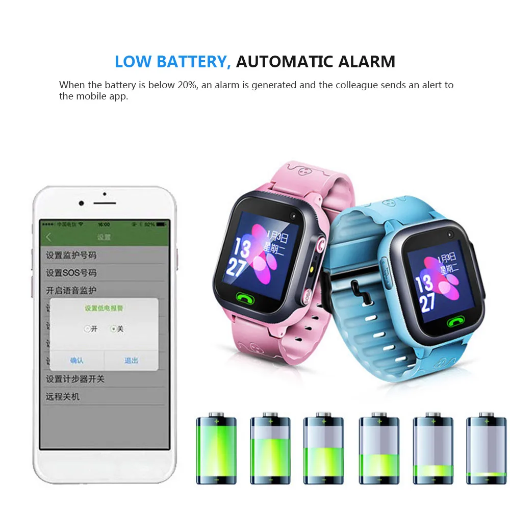  Anti-verloren Kinder Sicher GPS Tracker Smart Uhr GPS GSM Locator Touchscreen Tracker SOS Kinder Ki