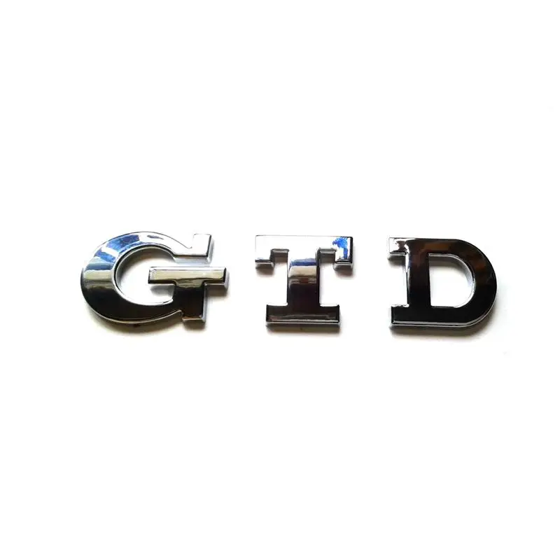  1pc/lot Fast FREE SHIPPING  ABS GTD Car Emblem Badge Sticker Logo