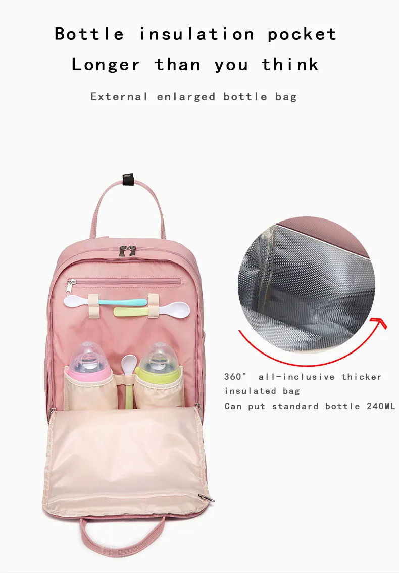 2019 новый стиль рюкзак для ношения ребенка за спиной мульти-функция большой емкости рюкзак для мамы матери и ребенка сумка для пеленок Hanimom