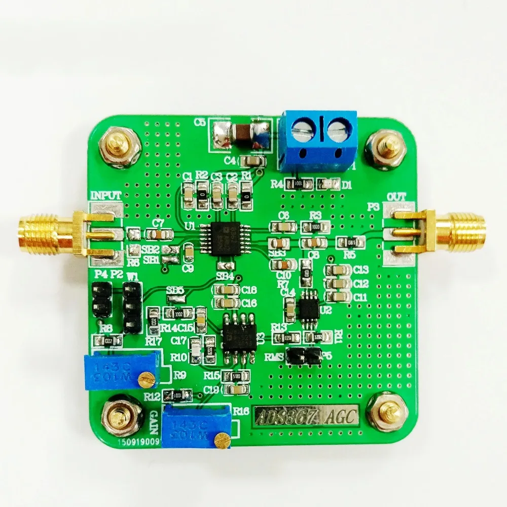AD8367 AGC voltage gain of the variable gain amplifier