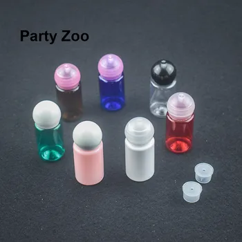 

500 x 10ml Flat Shoulder PET Lotion Bottle with Round Mushroom Top Cute Portable Travel Cosmetic Storage Jar Holder