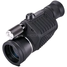 Telescopio de enfoque Monocular profesional de visión 8x40 de alta potencia HD Visión Nocturna monóculo caza Spyglass con linterna