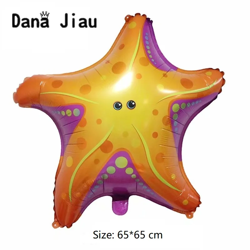 dana jiau NEW pirate shark birthday party helium balloon 6th years old boy cartoon big ocean animal theme toy ball Decoration - Цвет: 9