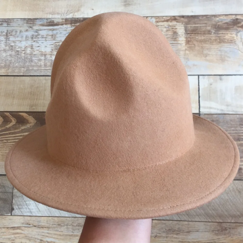 Pharrell Happy Hat felt fedora Unisex Hat Black Brown