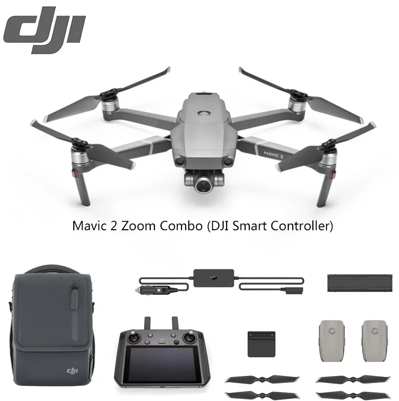 DJI Mavic 2 Zoom 2x оптический зум 1/2. " CMOS сенсор 48MP Супер Разрешение фото 4x без потерь зум FHDVideo гиперлапы камера Дрон - Цвет: Mavic 2 Zoom Combo