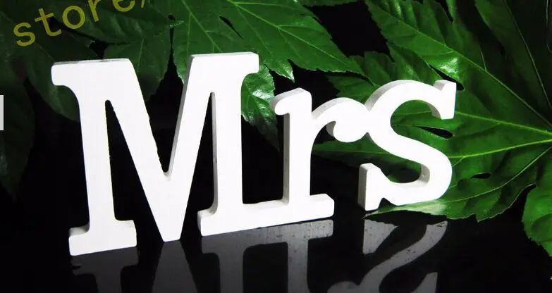 

Home sweet home Mr And Mrs White letters of ligatures crafts DIY Wedding decoration home decoration wall sticker