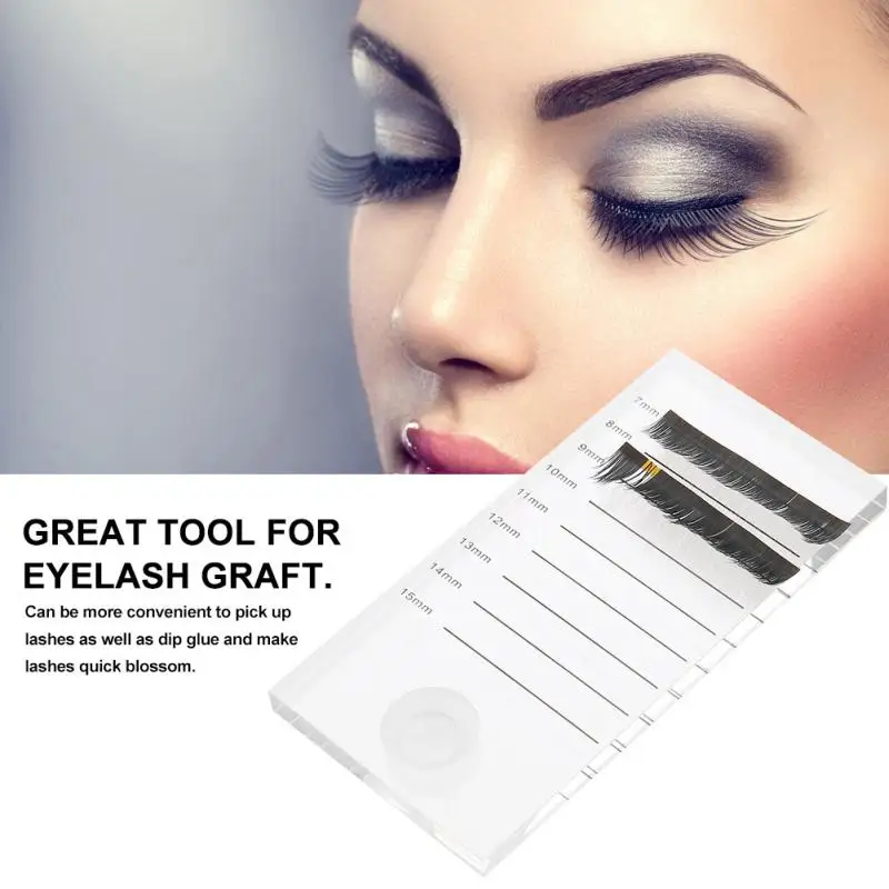 Individual False Eyelash Extension Stand With Eyelash Ring Glue Holder