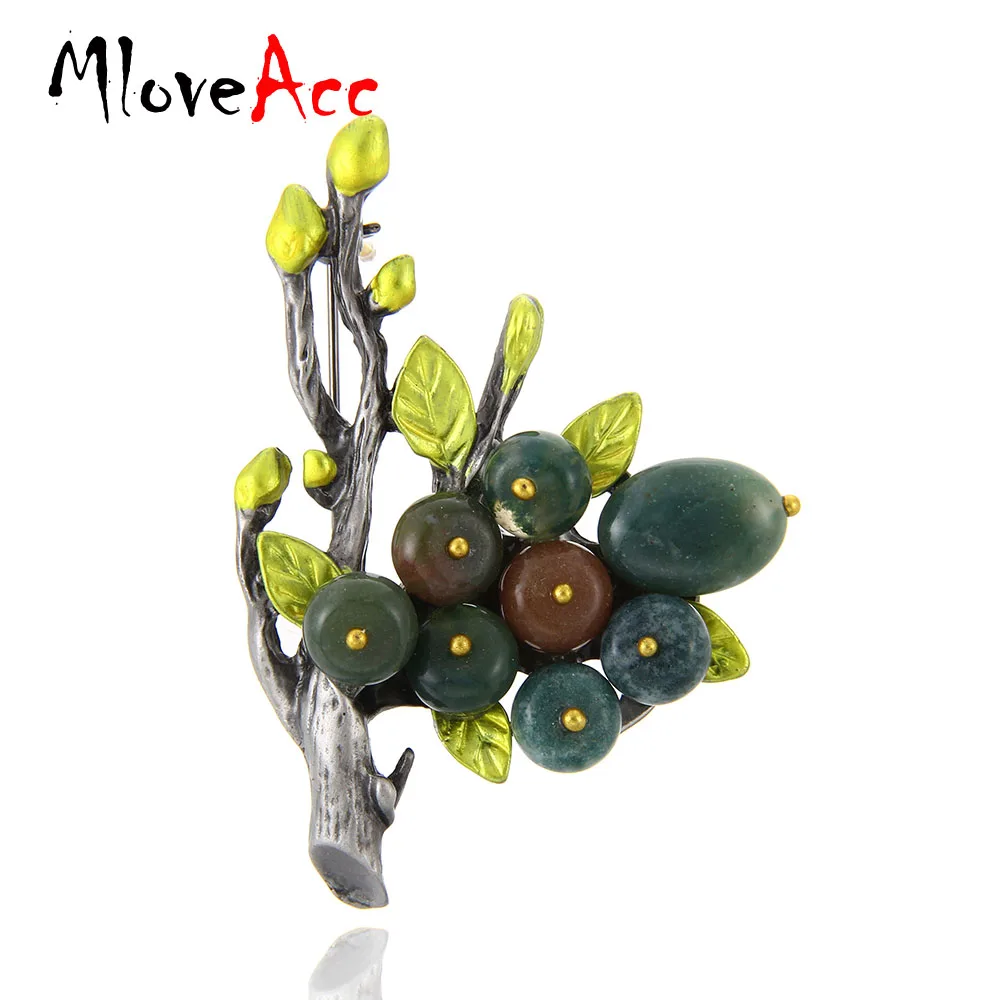 Женская Винтажная брошь в виде ветки MloveAcc|brand brooch|brooch brandbranch brooch |