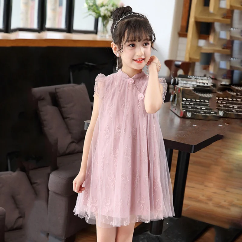 Летнее платье для маленьких девочек 2018 Новая Летняя мода для девочек ученики летние детские платья принцессы