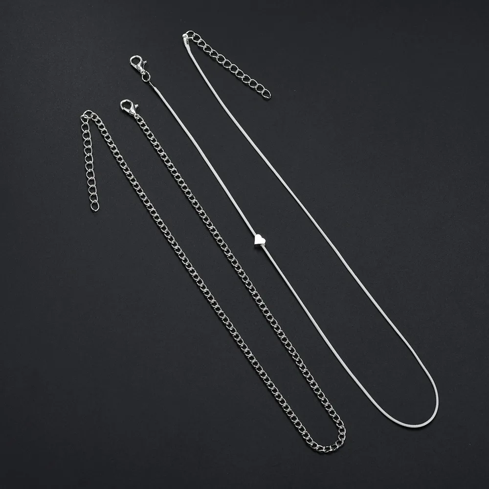 European Style Beach Love Heart Multi-layer Anklet Female Bohemian Heart-shaped Double-layer - Image 5