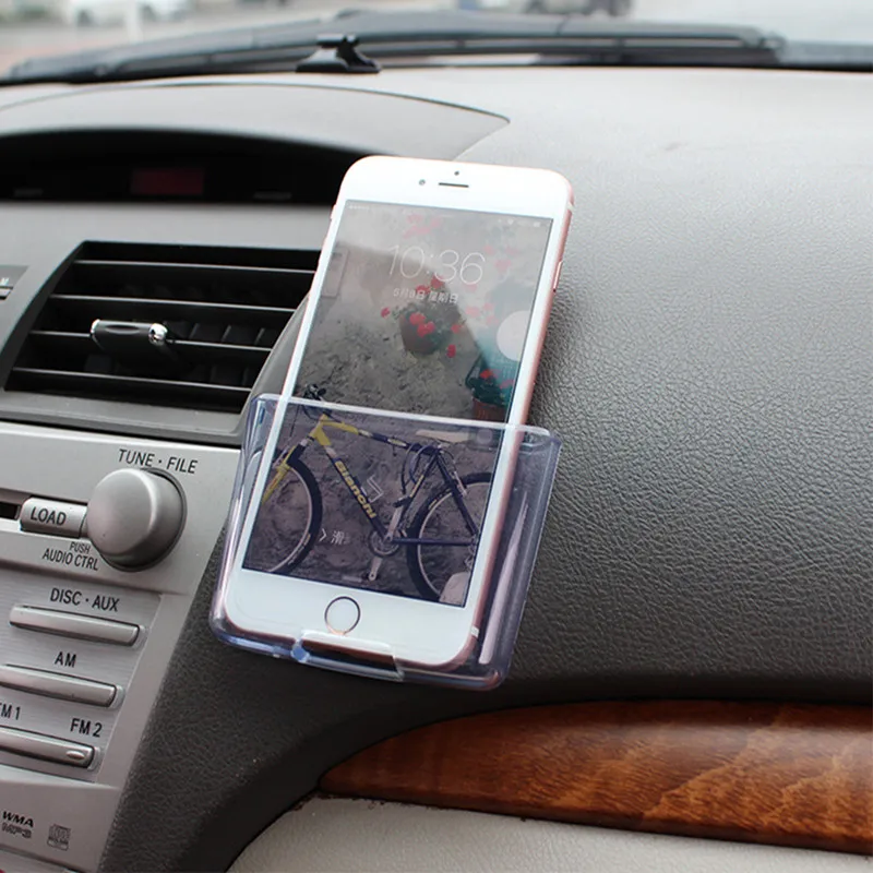 

1PC Sticking Hanging Car Door Storage Box Bag Organizer Phone Garbage USB Charging Card Holder Pockets Car-styling