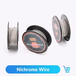 Вулканим ческий 5 м/рулон Ni80 нагревательный провод Nichrome намотка клептона для rdta Tank Vape распылитель DIY предварительно собранный Койл