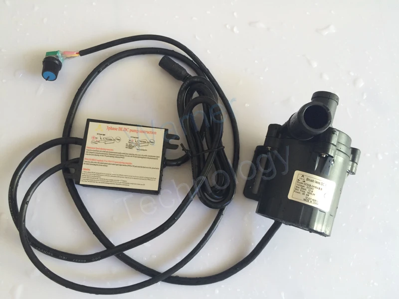 

2pcs 24V Flow Rate Adjustable pump Brushless DC Pump 13M, 1800LPH, Low noise For Hot Water Circulation Engine Water Cooling App