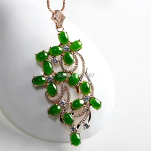 Hetian Ювелирное Украшение из нефрита и цветов богатая поверхность яйца инкрустированная нефритовая подвеска в виде капли воды Женские Подвески модели с сертификатом