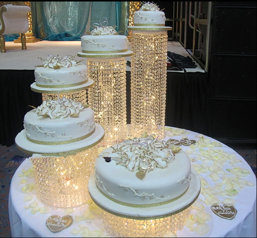Support A Gateaux De Mariage Pieces Centrales En Cristal 5 Dia 25 30 35cm Aliexpress