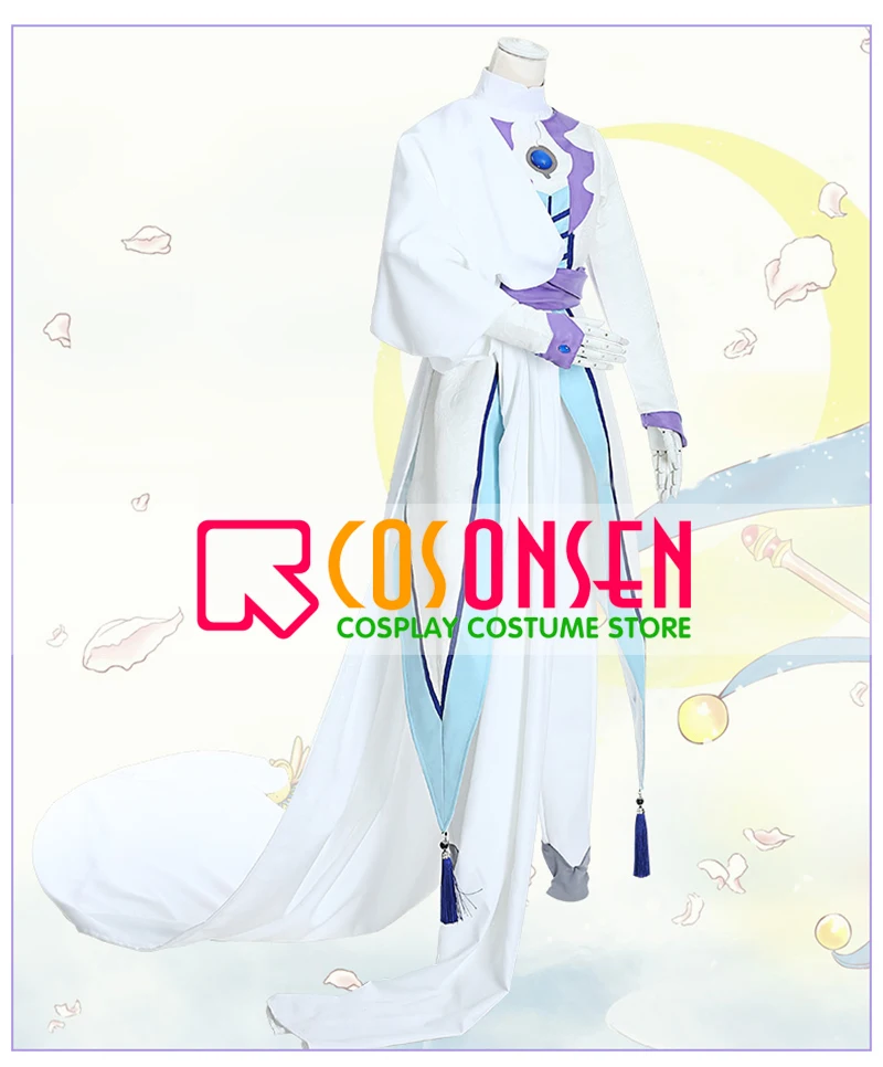 Cardcaptor Sakura Yue прозрачная карта Yukito Tsukishiro карнавальный костюм косплей ONSEN|cosplay