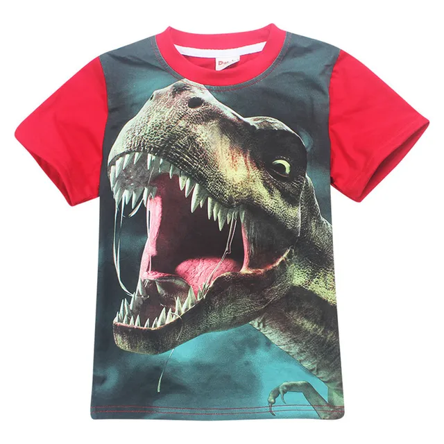 Dinosaur t shirts boys clothes cotton tee shirt enfant garcon dinosaure ...