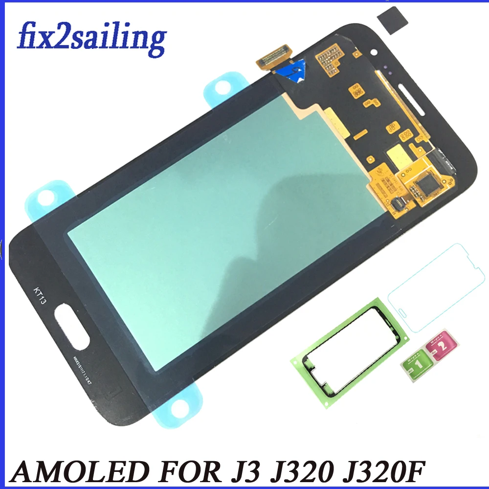 

Super AMOLED For Samsung Galaxy J3 2016 J320 J320F J320FN LCD Display Touch Screen Digitizer Assembly Replacement Tested Gift
