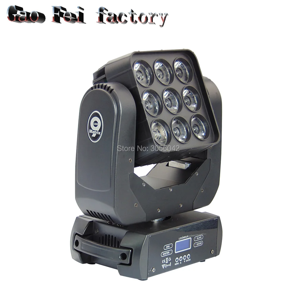 

moving head beam light 9X12W rgbw led light matrix beam stage lights for disoc bar party dj lights