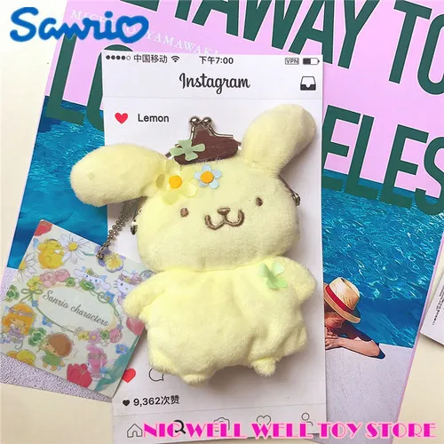 Милая игрушка My Melody Cinnamoroll пудинг Мультфильм собаки плюшевые мини портмоне для ребенка подарок 11 см - Цвет: 4