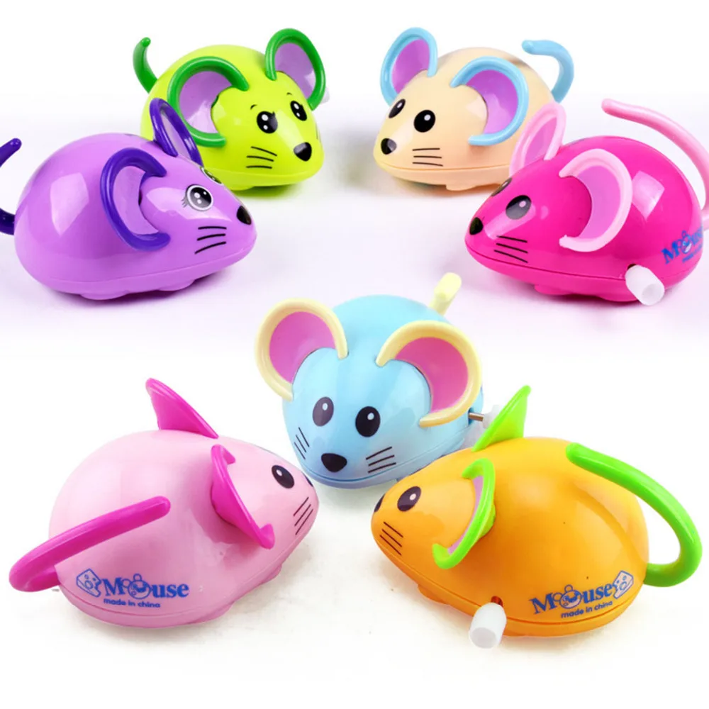 

Wind Up Toys Mouse Gift Cartoon Animal Running Mice Crawling Kids Mini Jumping Pull Back Clockwork Classic Cute Baby Infant