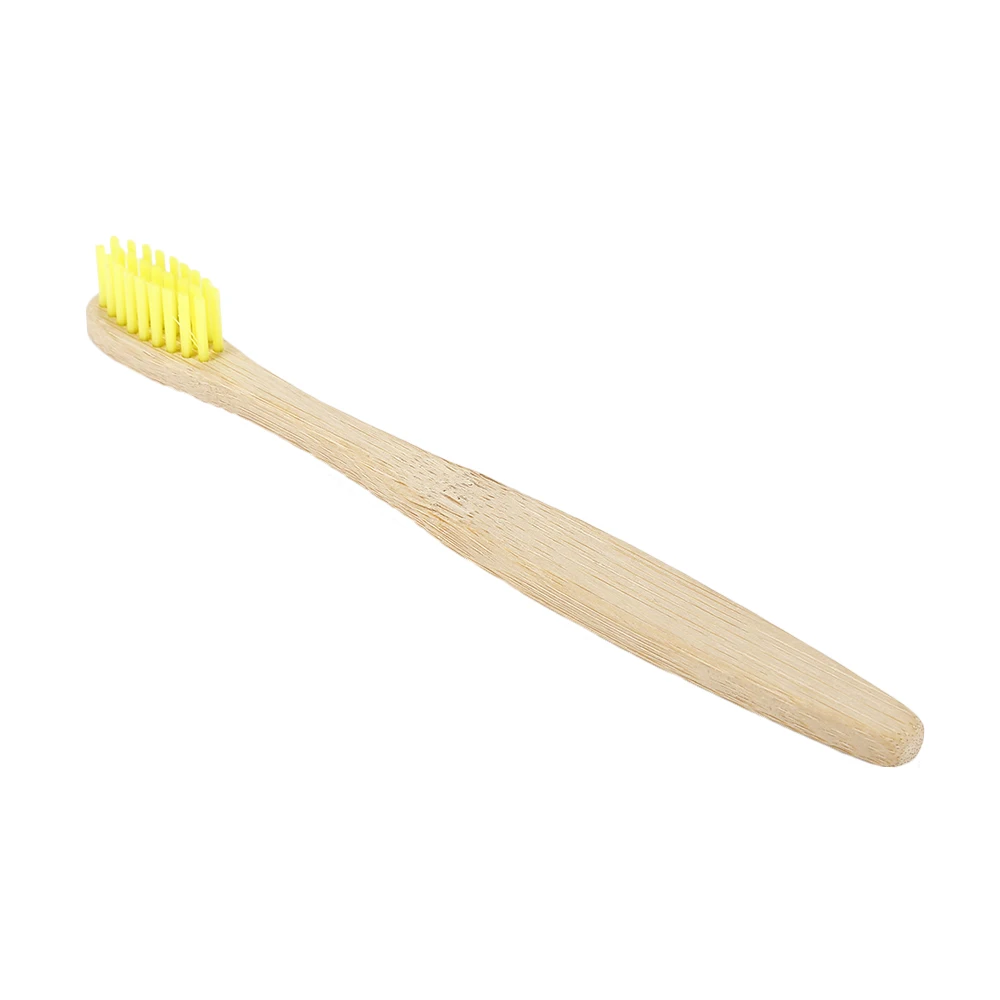 Y & W & F 1 шт. мягкая щетина детская зубная щетка натуральная бамбуковая ручка Антибактериальная щетина деревянная зубная щетка для детей
