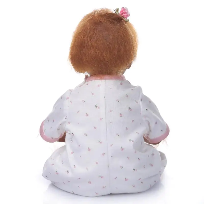 Bebes Reborn Dolls 22 "55 см мягкий силикон-Виниловый reborn baby doll милые игрушки для девочек boneca для детей подарок на день рождения