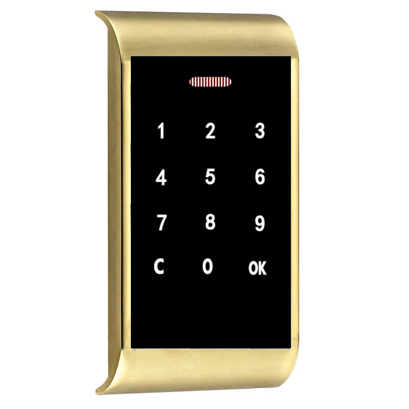 Золотой Keyless металлический корпус кодовый замок шкафа цифровой электрический шкаф замок для ящика замок для дома контроль доступа - Цвет: Золотой
