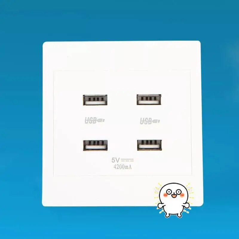 

Surface mounted 110v-250V USB Wall Socket Electric Wall Charger Dock Station Socket DC 2/4 ports 3.1A Power Adapter Plug