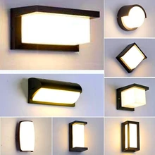 Водонепроницаемый уличный настенный светильник, современный светодиодный настенный светильник для помещений, декоративный светильник, садовый светильник для крыльца, настенный светильник s IP65