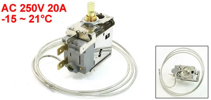 

AC 250V 20A -15 to 21 Celsius 4 Pins Freezer Refrigerator Thermostat for Haier 2pcs