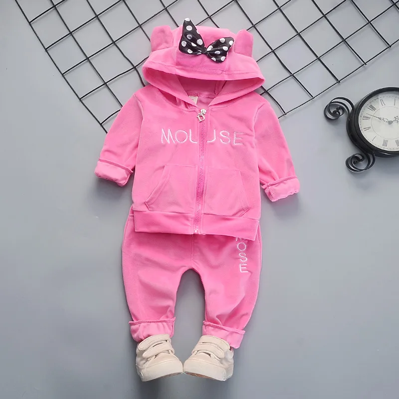 

2019 baby girls clothing sets spring children casual cotton hoodies +pants 2pcs sports suit for girls tracksuits outfits