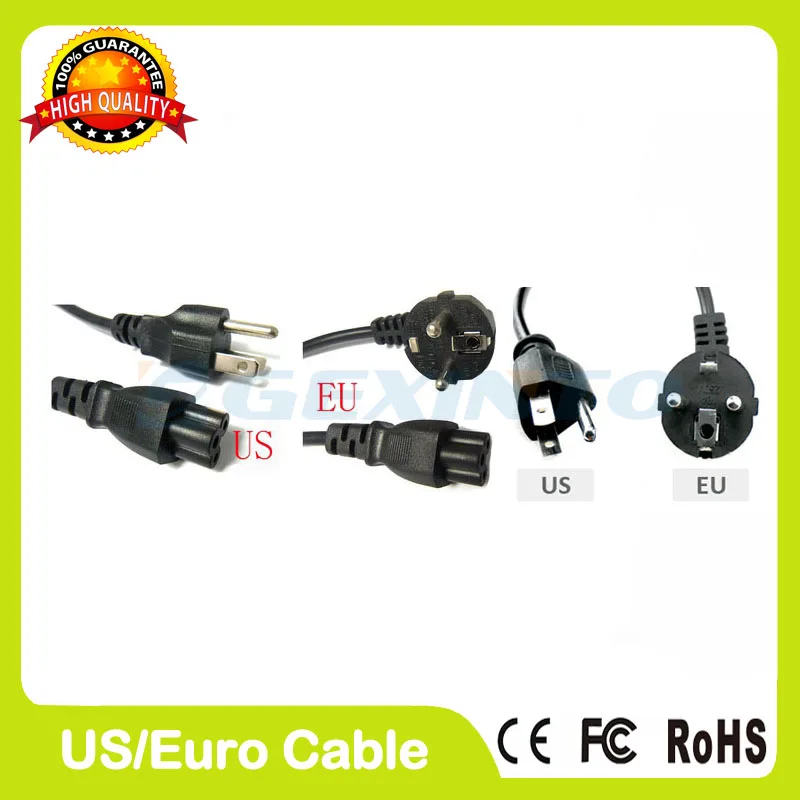 

Power Cord with US/EURO PLUG For Adapter Power Charger