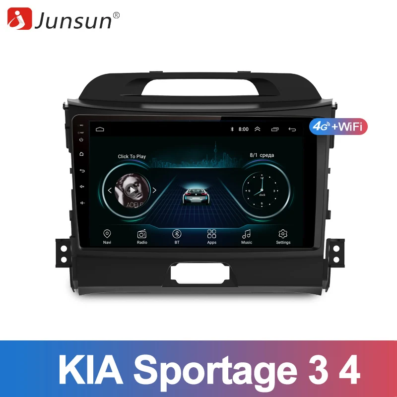 

Junsun 2 Din Multimedia Video Player Android 8.1 GPS Navigation for KIA Sportage 3 4 2010-2016 hatchback head unit no dvd slot