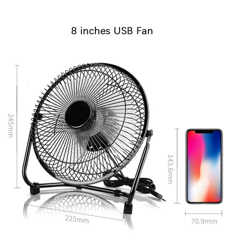 Mini USB Ventilador de mesa ventiladores personales enfriador de aire portátil Ventilador portátil Oficina de escritorio Ventilador USB uso de estudiante