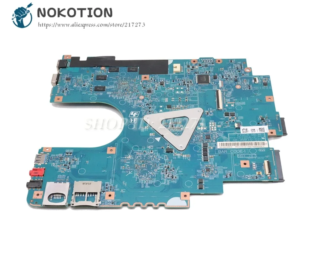 NOKOTION para Sony Sve17 Sve1711 placa base de computadora portátil HM76 DDR3 HD7600M gráficos A1892051A 48.4MR10.021 MBX-267 placa principal