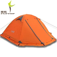 Good quality Flytop double layer 2 person 4 season aluminum rod outdoor camping tent Topwind 2