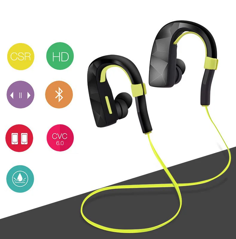New Private Mode Stereo Sport Wireless Car The-ear Ear Loops Business Office And Call Phone 4.0 Mic Bluetooth Pho | Электроника