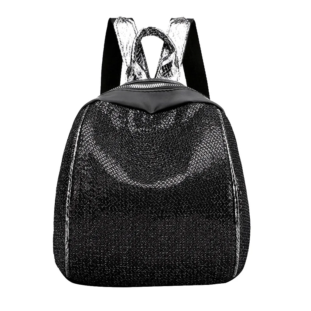 Новинка, Модный женский нейлоновый водонепроницаемый рюкзак с блестками, Большой Вместительный рюкзак для путешествий, высококачественный Молодежный Школьный рюкзак для леди