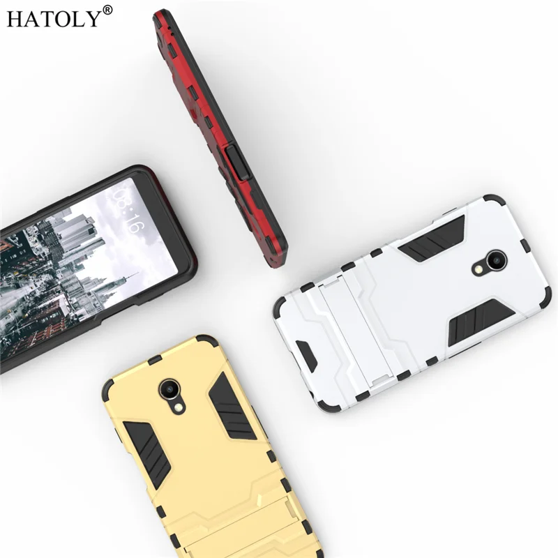 Чехол HATOLY Meizu M6s чехол с резиновой броней робота тонкий жесткий для телефона mblu