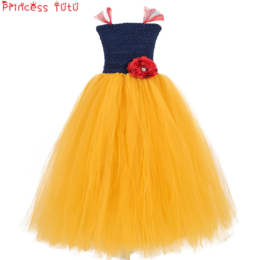 

PRINCESS TUTU Fancy Snow White Costume Girls Cosplay Halloween Costume Kids Girl Dress Birthday Party Dress Kids Clothes K037
