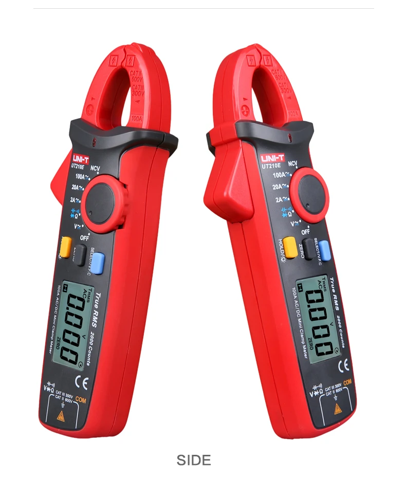 force gauge UNI-T Clamp Meter UT210 Series AC Current Mini Clamp Multimeter Digital True RMS Pliers Ammeter Auto Range soil ph tester