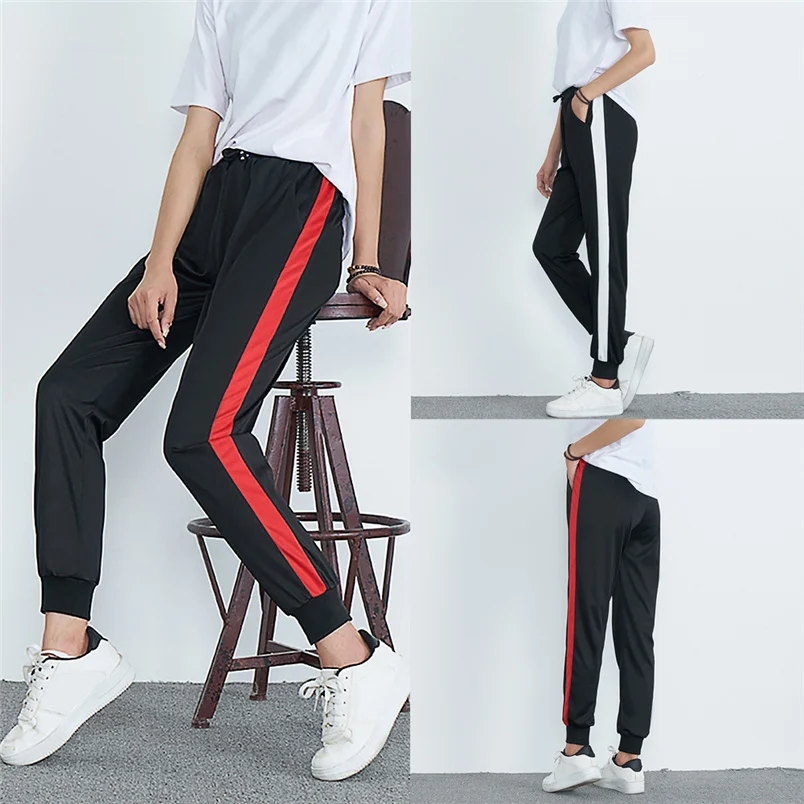 2018 Fashion Harem Pants Womens Autumn Casual Striped Hot Sale Sports Outwear Pants Hip Hop Pants Jogger Long Trousers F#S05 (11)