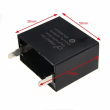 1pc Black CBB61 Capacitor 24uF 24MFD 450VAC Fits 400 350 300 250VAC UL RU Electric Capacitor