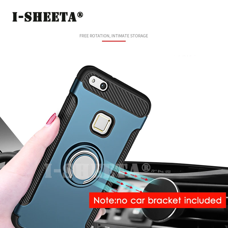 For Huawei Nova 4 2S 2 Plus 360 Magnetic Finger Ring Holder Stand Cover 3 3i Lite Hybrid Soft TPU+Hard PC Case |